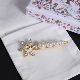Dior Sunflower Pearl Rhinestone Hairpin Clip-3790