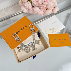 Louis Vuitton LV metal chain flowers and letters string bag chain pendant-0495  
